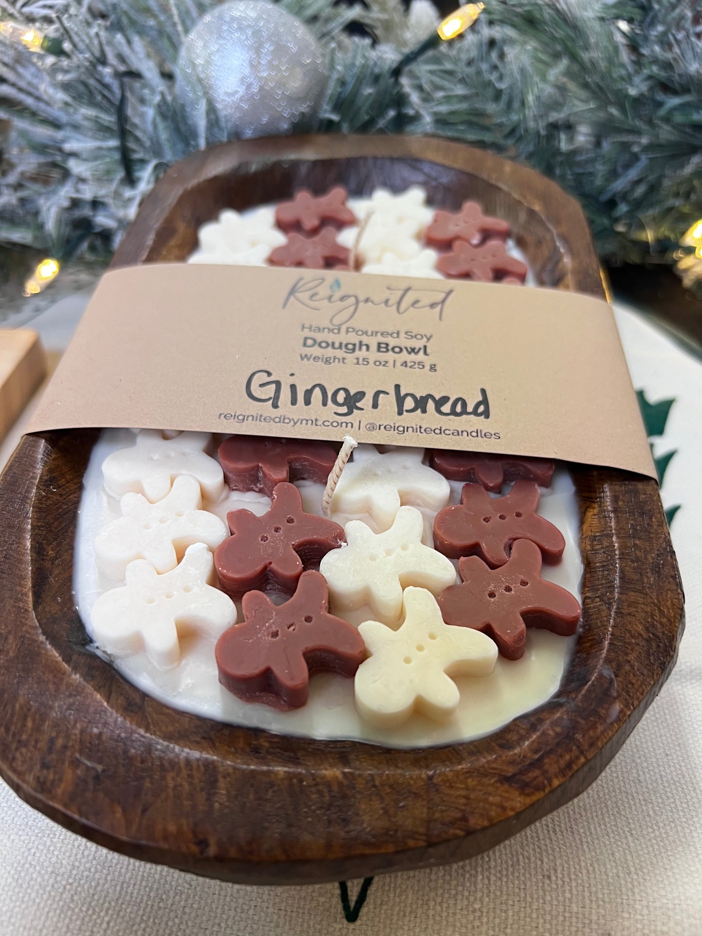 Winter Dough Bowl Candle